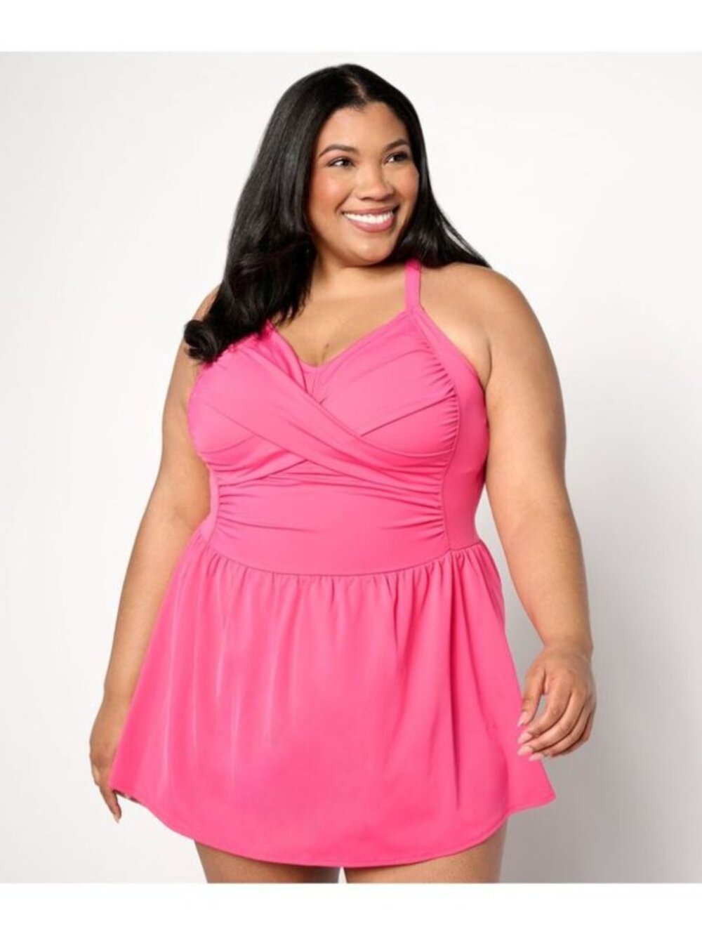 #2233 Women's Swimsuit Beach Sweetheart Neckline Swim Pink A634810 - Picture 1 of 1
